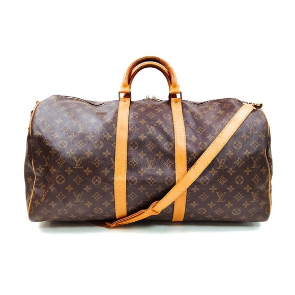 Louis Vuitton Handbags - Louis Vuitton LV Boston Bag Keepall Bandouliere 55 Browns Monogram